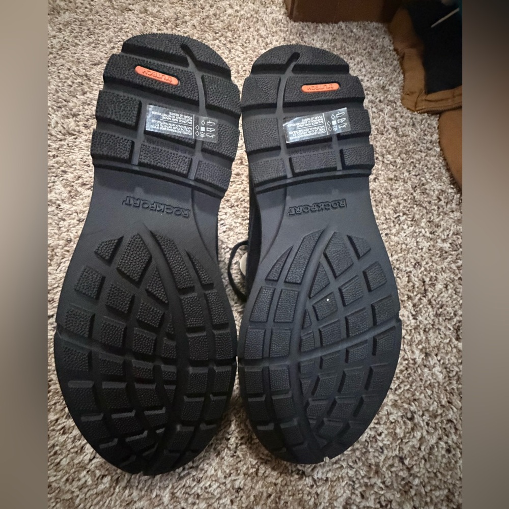 Rockport Men's Black and Orange Boots
